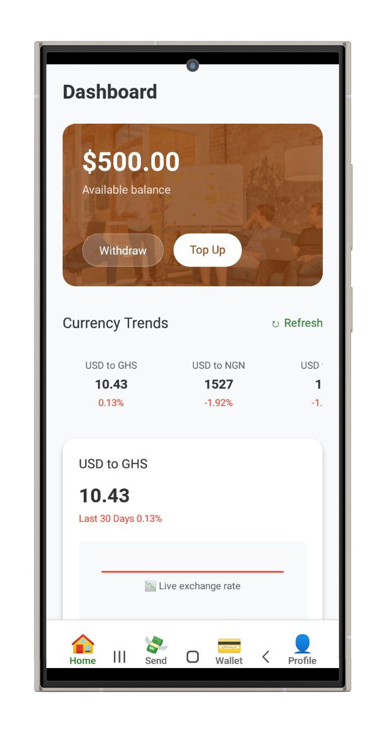 Zlude mobile app interface